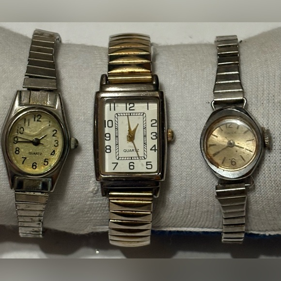 Silver and Gold Quartz Watches Set - Picture 1 of 5
